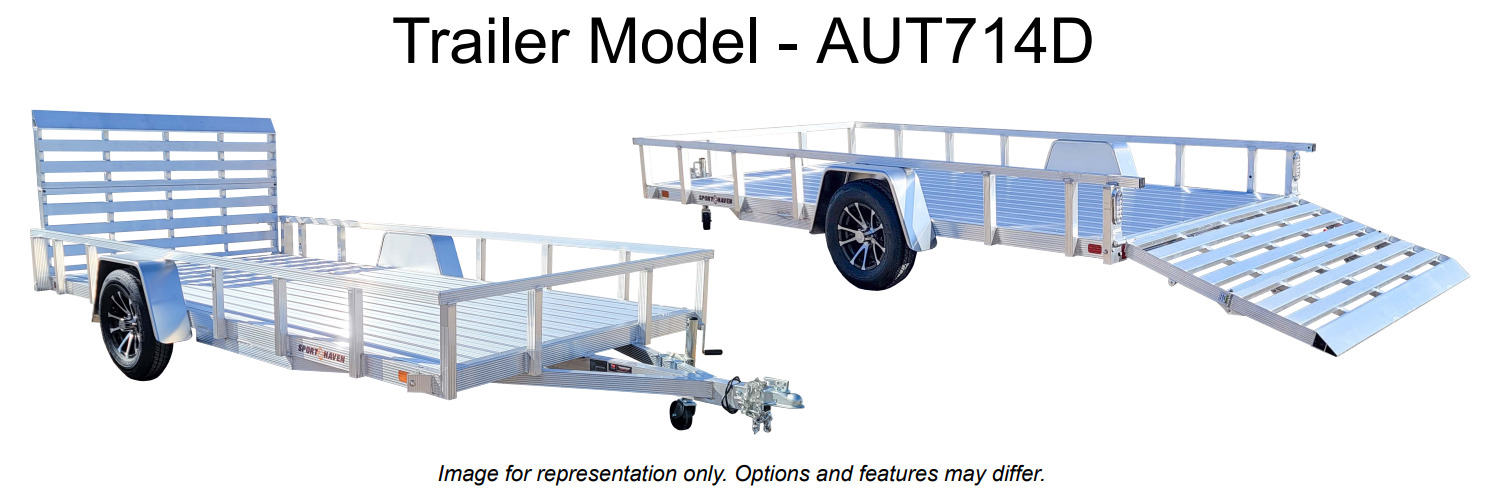 2026 Sporthaven Trailers 7x14 Deluxe - Aluminum Utility in versailles IN