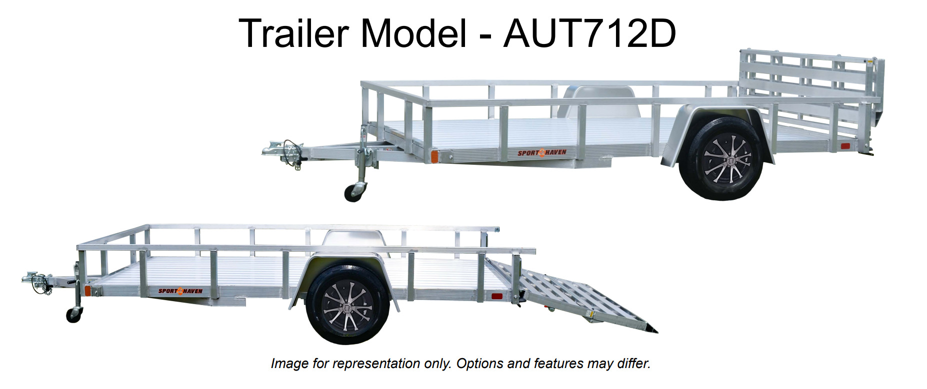 2026 Sporthaven Trailers 7x12 Deluxe - Aluminum Utility in versailles IN