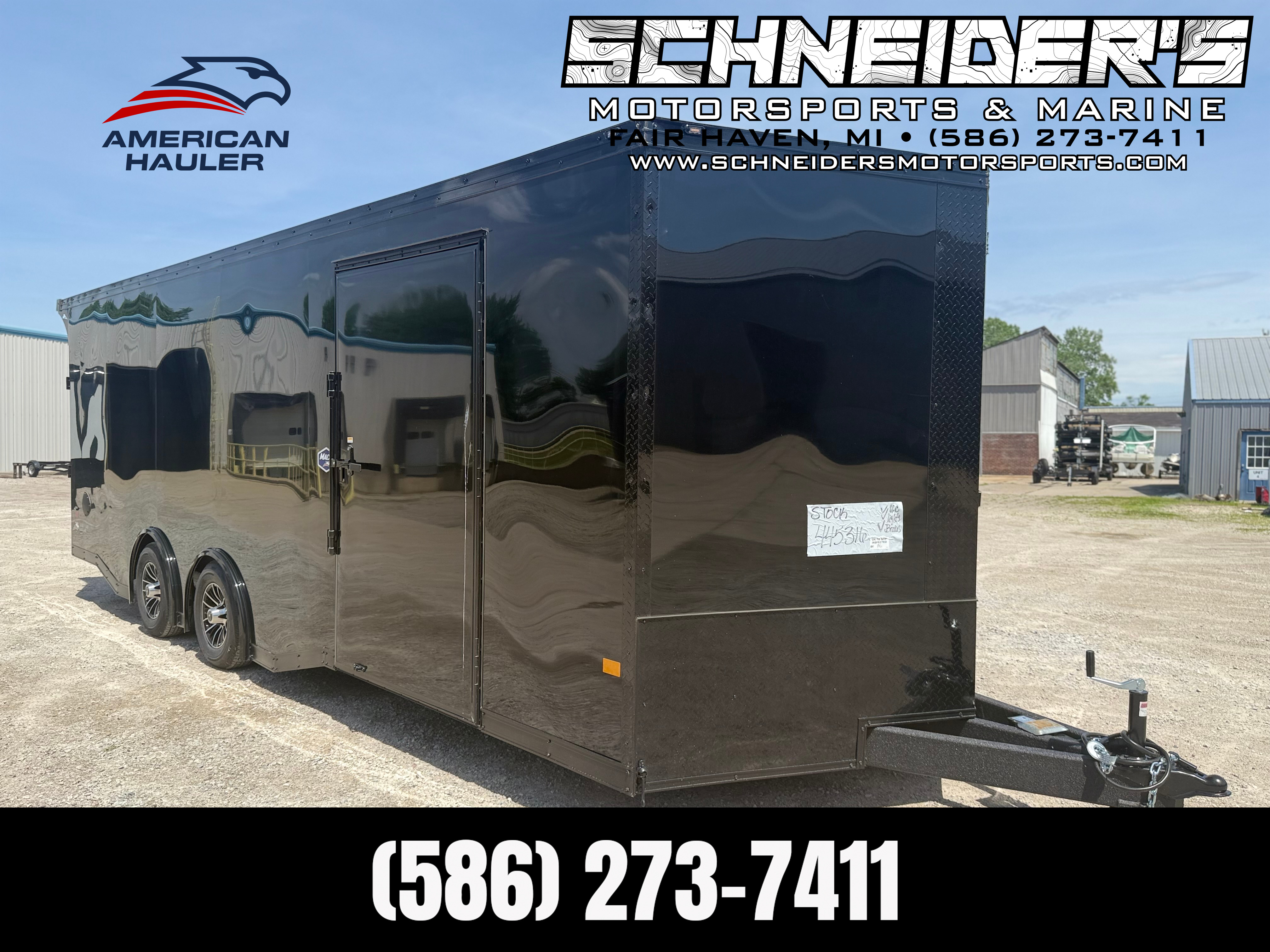 2026 American Hauler 8.5x24 Mach Pre-Packaged Enclosed Race Car Hauler Trail in fair haven MI