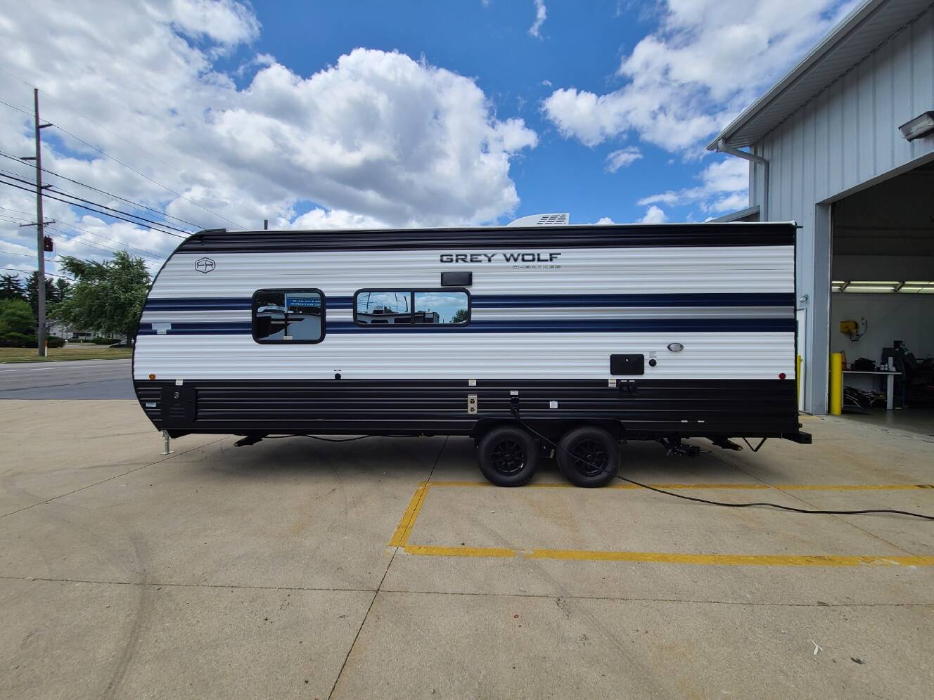 A photo of this 2027 Forest River Cherokee Grey Wolf 22MKSE