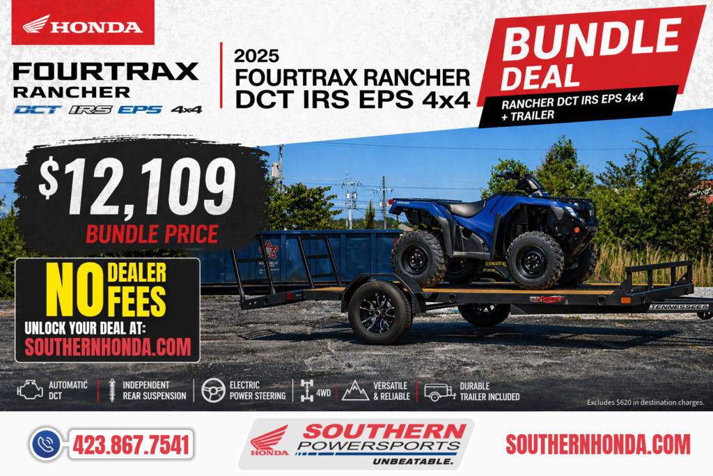 2025 Honda® FourTrax Rancher 4x4 Automatic DCT IRS EPS Trailer Bund in east ridge TN