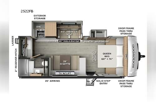 2027 Forest River Rv Rockwood Mini Lite 2522FB in schoolcraft MI