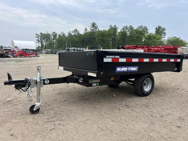 2025 SURE-TRAC 4.5X8 Powder Coated 3K Dump Trailer in Turner, ME
