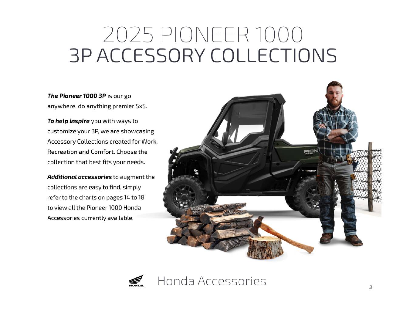 A photo of this 2025 Honda Pioneer 1000-6 Crew Deluxe