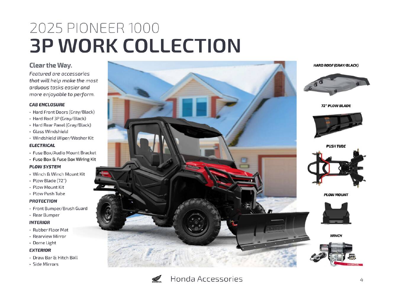 A photo of this 2025 Honda Pioneer 1000-6 Crew Deluxe