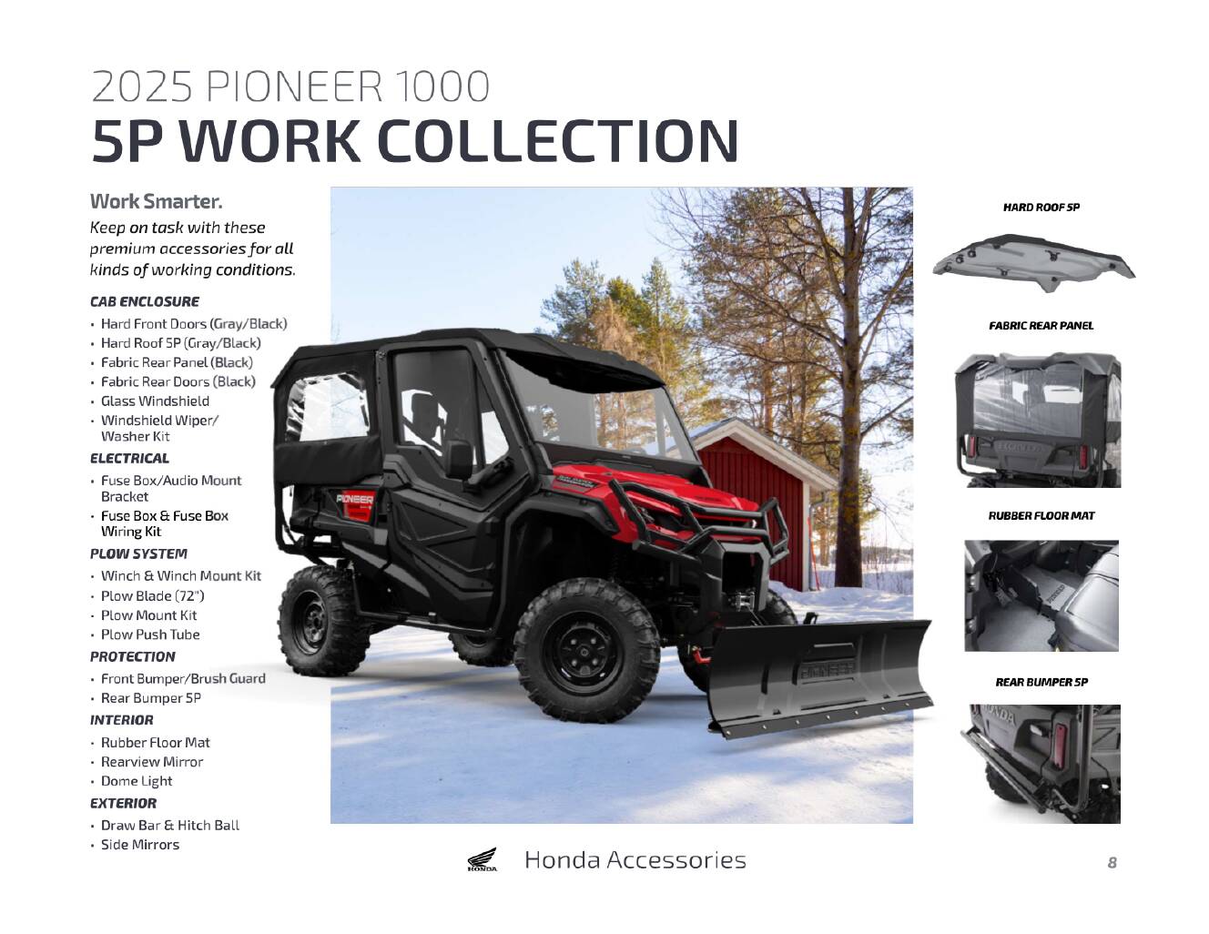 A photo of this 2025 Honda Pioneer 1000-6 Crew Deluxe