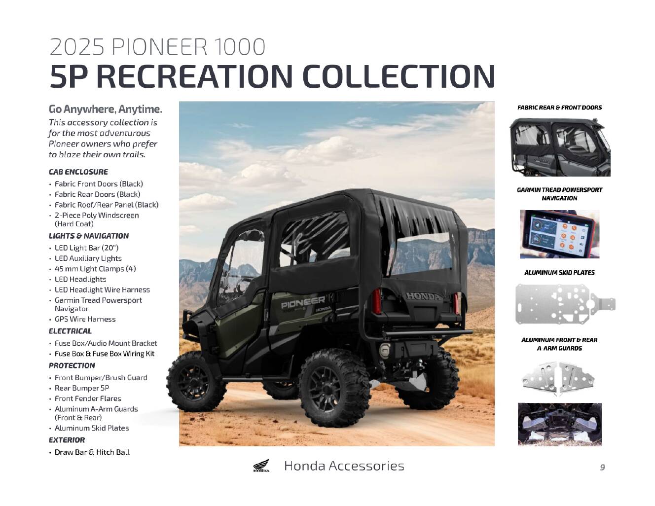 A photo of this 2025 Honda Pioneer 1000-6 Crew Deluxe
