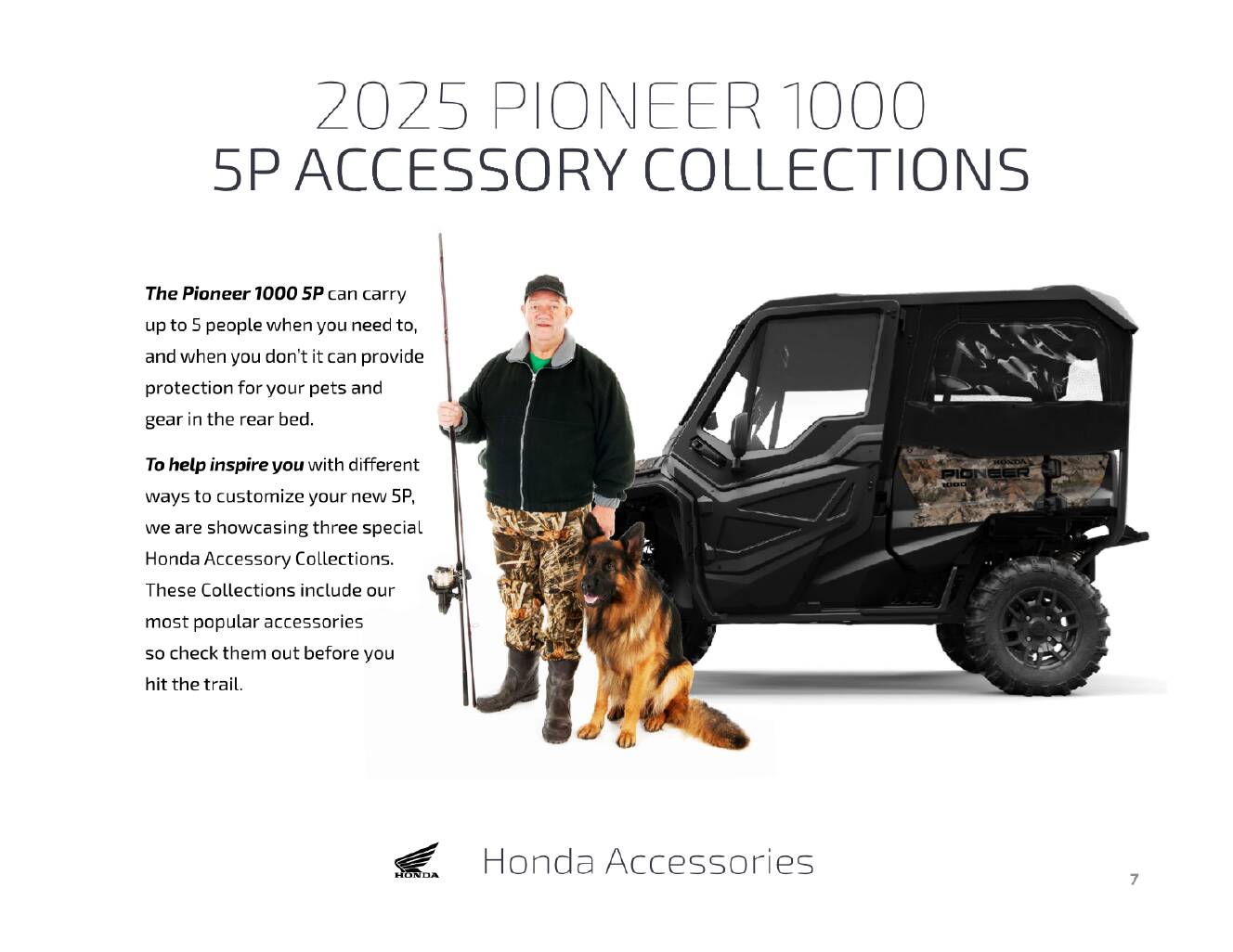 A photo of this 2025 Honda Pioneer 1000-6 Crew Deluxe