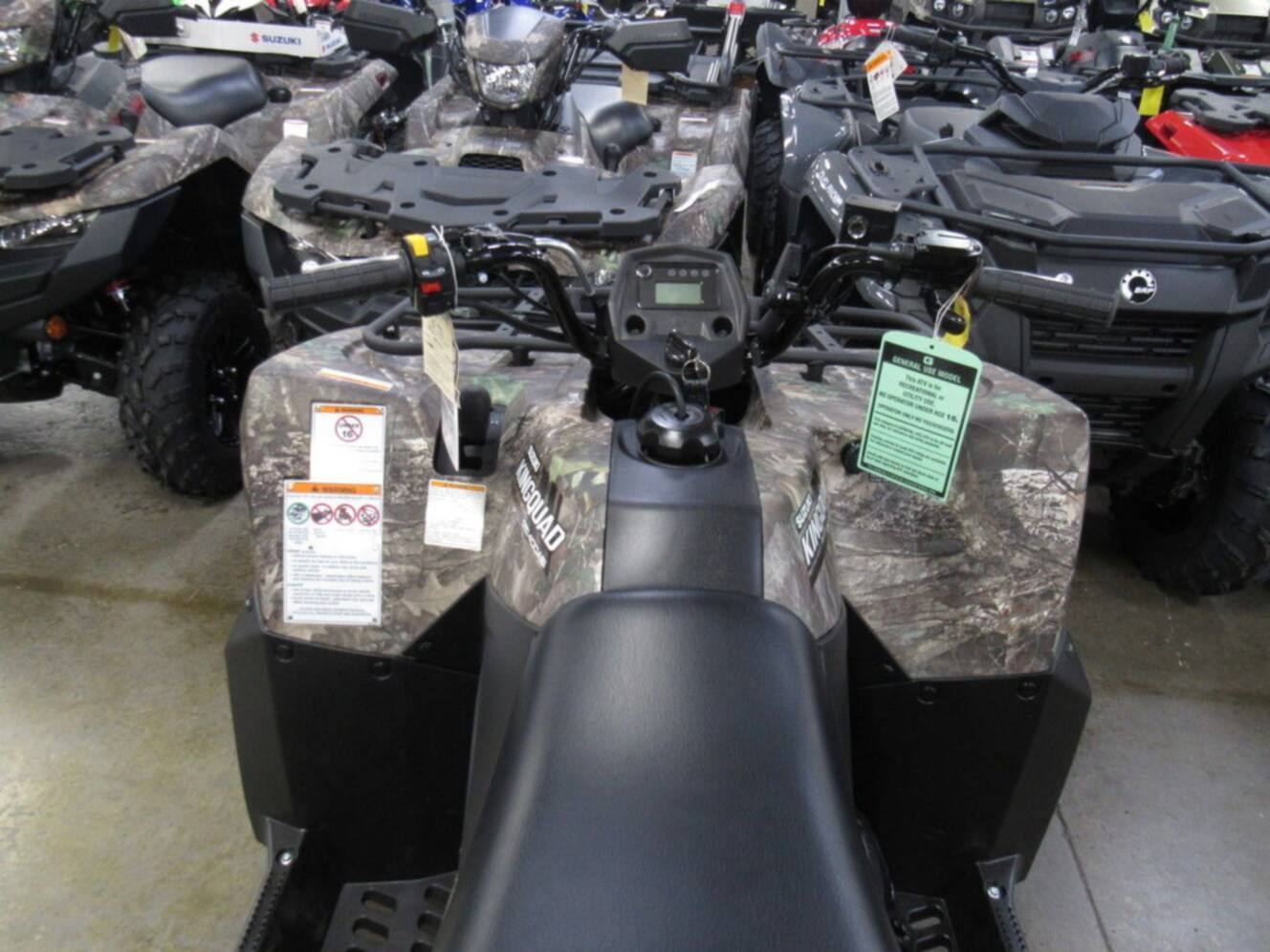 A photo of this 2025 Suzuki KingQuad 400ASi Camo