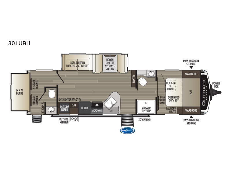 2019 Keystone OUTBACK ULTRA LITE 301UBH in middleton ID