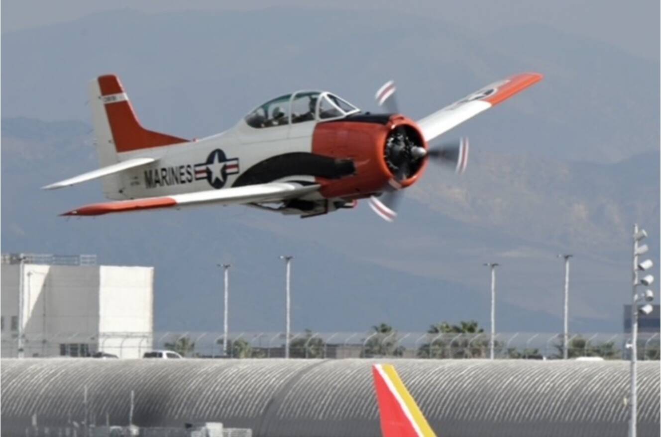 A photo of this 1955 North American Aviation T28B