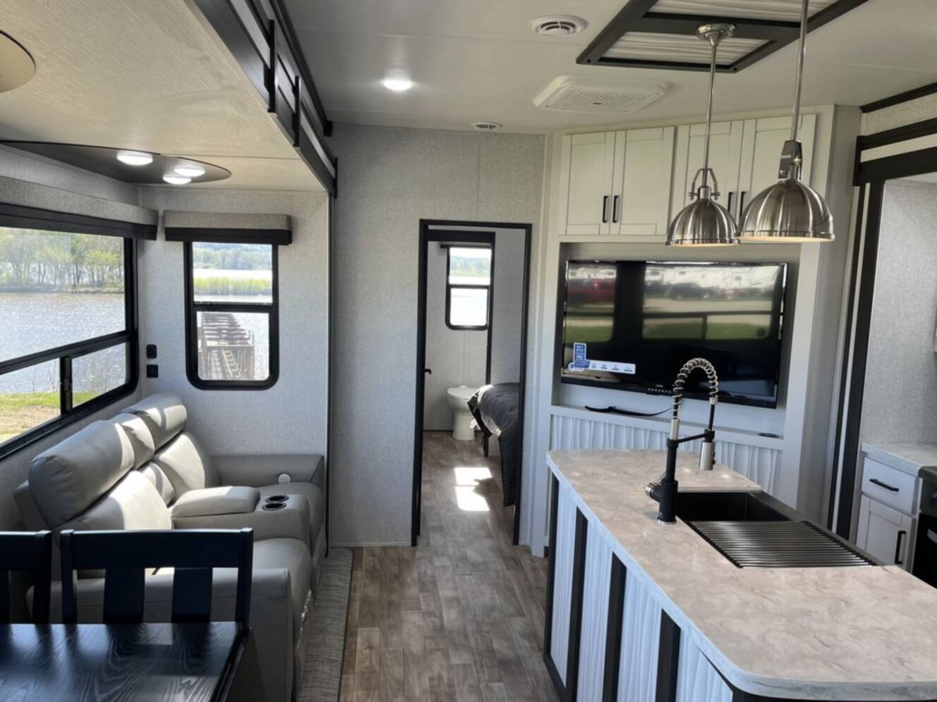 A photo of this 2024 Crossroads Rv Hampton HP378DBB