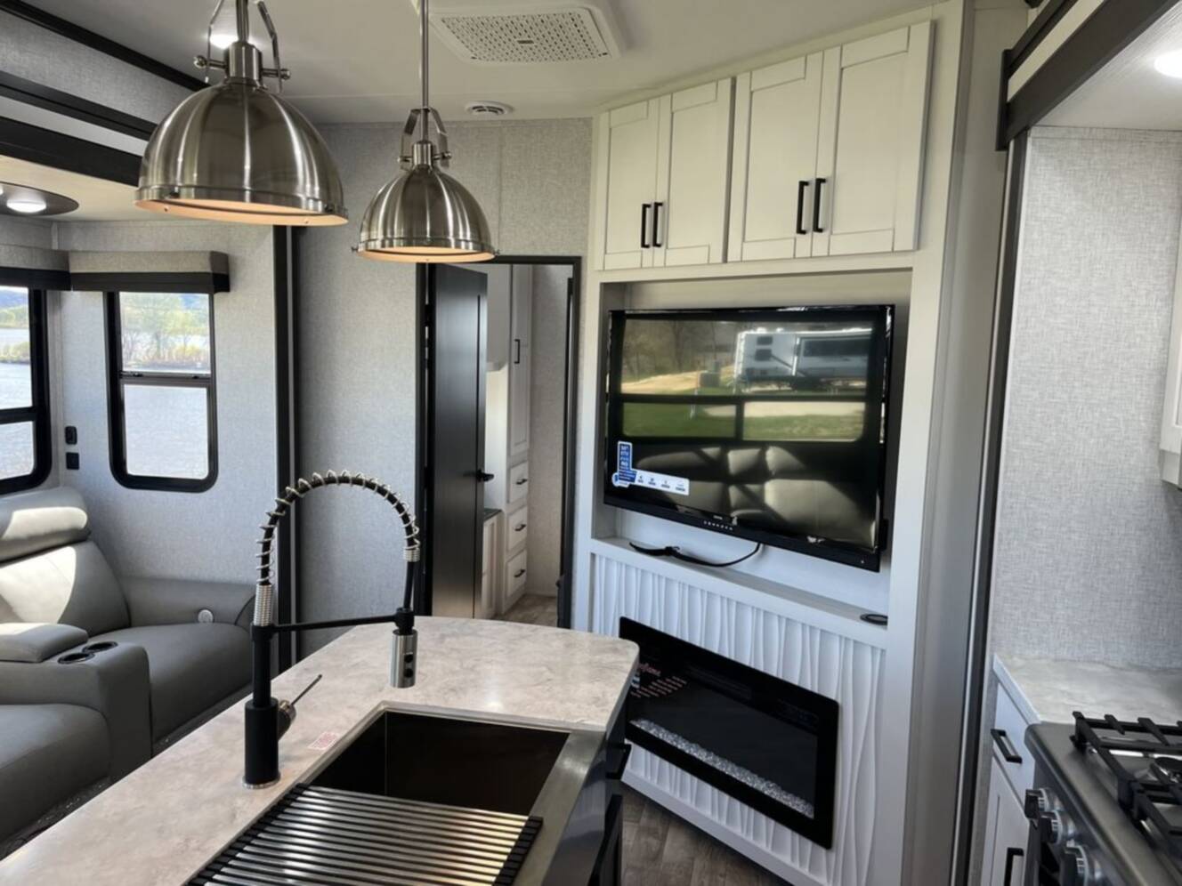 A photo of this 2024 Crossroads Rv Hampton HP378DBB