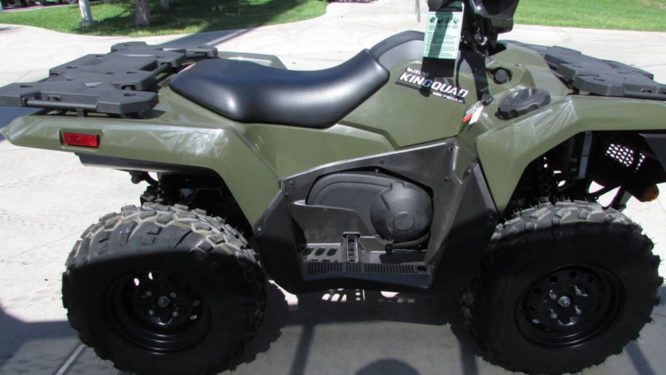 A photo of this 2025 Suzuki KingQuad 750AXi Power Steering