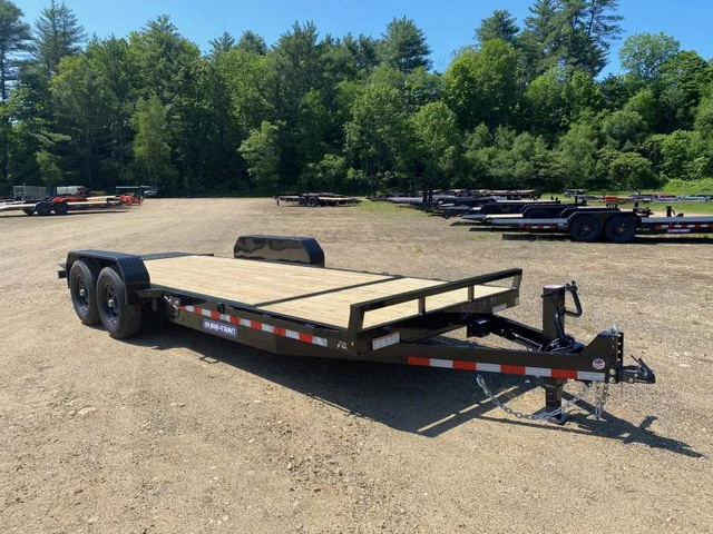 2025 SURE-TRAC 7X16+4 14K Powder Coated Lowpro Partial Tilt Bed E in Loudon, NH