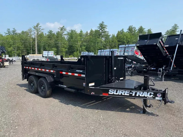 2026 SURE-TRAC Pro Series HD 7X14 Telescopic 15.4K Dump Trailer W in Loudon, NH