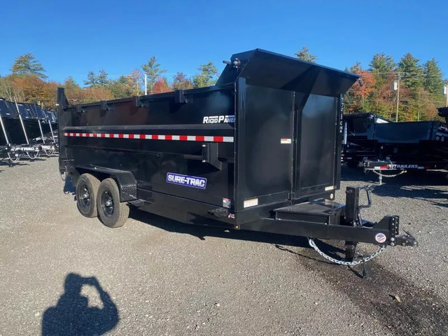 2026 SURE-TRAC 7X16 Powder Coated 14K Scissor Lift 4' High Side D in Loudon, NH
