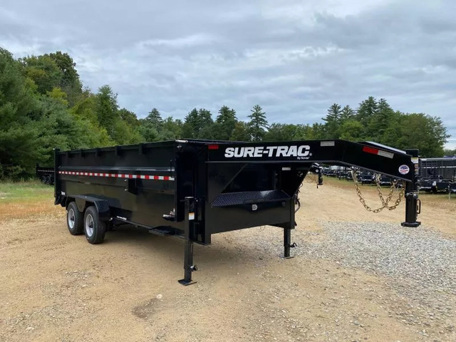2025 SURE-TRAC 7X20 Powder Coated 25.9K Super Duty Gooseneck Dump in Loudon, NH