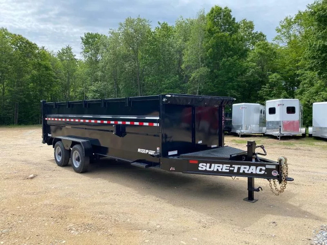 2025 SURE-TRAC 7X20 Powder Coated 25.9K Super Duty Dump Trailer W in Loudon, NH