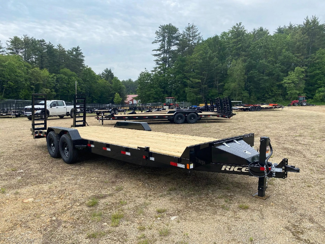 2026 RICE 7X24 Powder Coated 14K Lowpro Equipment Trailer W/ in Loudon, NH