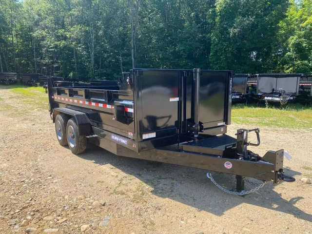 2025 SURE-TRAC 7X14 Powder Coated 16K Tele Dump Trailer W/Tarp Ki in Loudon, NH