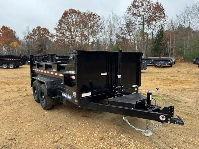 2026 SURE-TRAC 7X12 Powder Coated 12K Low Profile Telescopic Dump in Loudon, NH