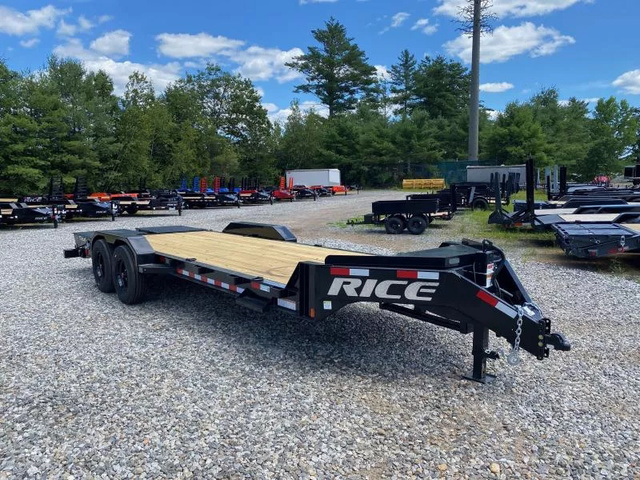 2025 RICE 7X18+4 Pro Max 16K Equipment Trailer W/Full Width in Loudon, NH