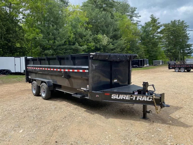2025 SURE-TRAC 7X20 Powder Coated 22.5K Super Duty Dump Trailer W in Loudon, NH