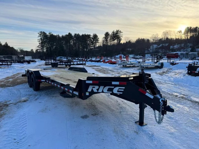 2026 RICE 7X20+4 Pro Max 21K Equipment Trailer W/Full Width in Loudon, NH