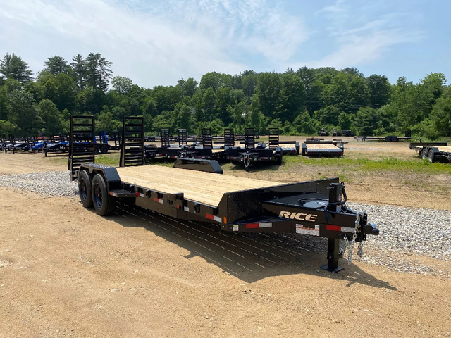 2025 RICE 7X22 Powder Coated 16K Lowpro Equipment Trailer W/ in Loudon, NH