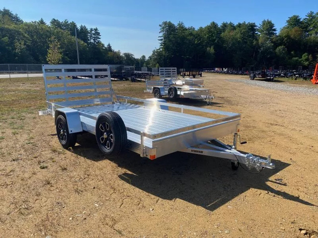 2026 BEAR TRACK 6.5X14 All Aluminum 3K Utility Trailer W/Side Rail in Loudon, NH