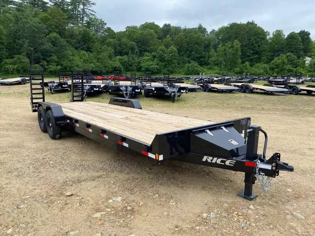 2026 RICE 7X26 Powder Coated 14K Lowpro Equipment Trailer W/ in Loudon, NH