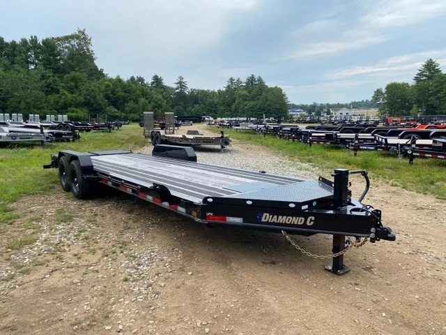 2024 DIAMOND C 7X24 Powder Coated 15K Lowpro Equipment Trailer W/ in Loudon, NH