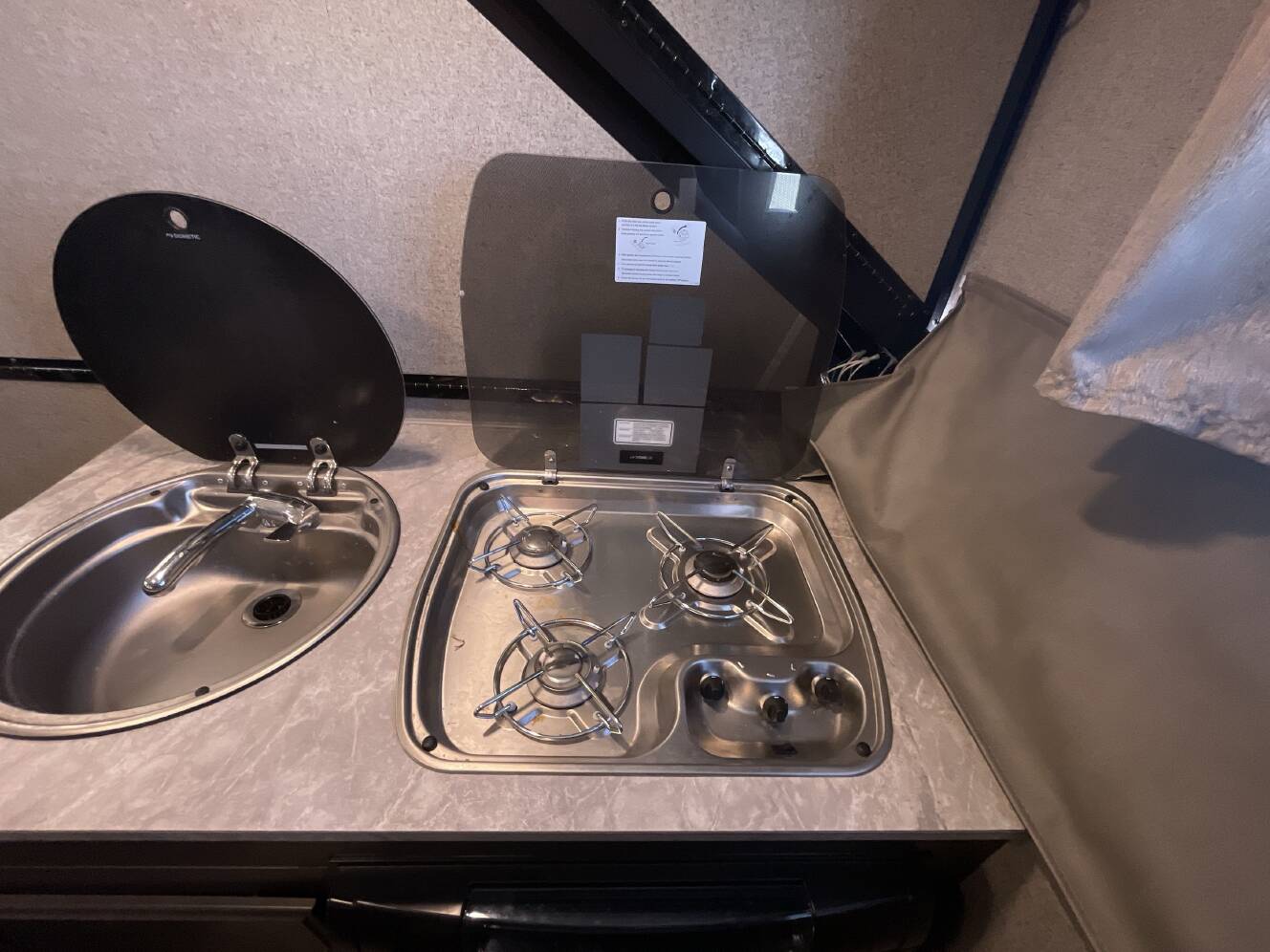 A photo of this 2021 Forest River ROCKWOOD HARD SIDE A214HW