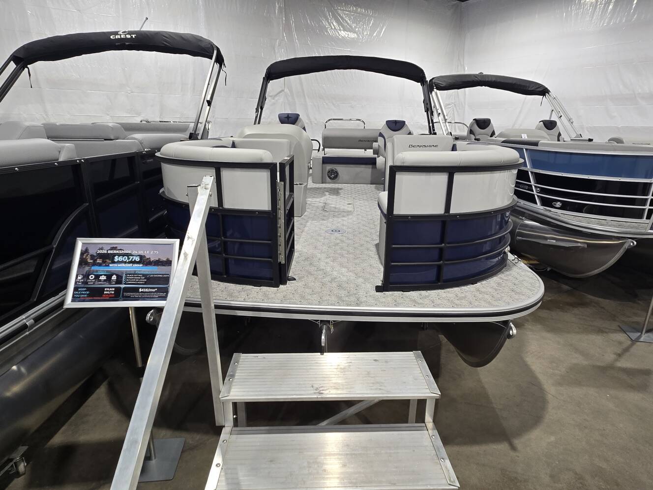 A photo of this 2026 Berkshire Pontoons 24UL LE B 2.75