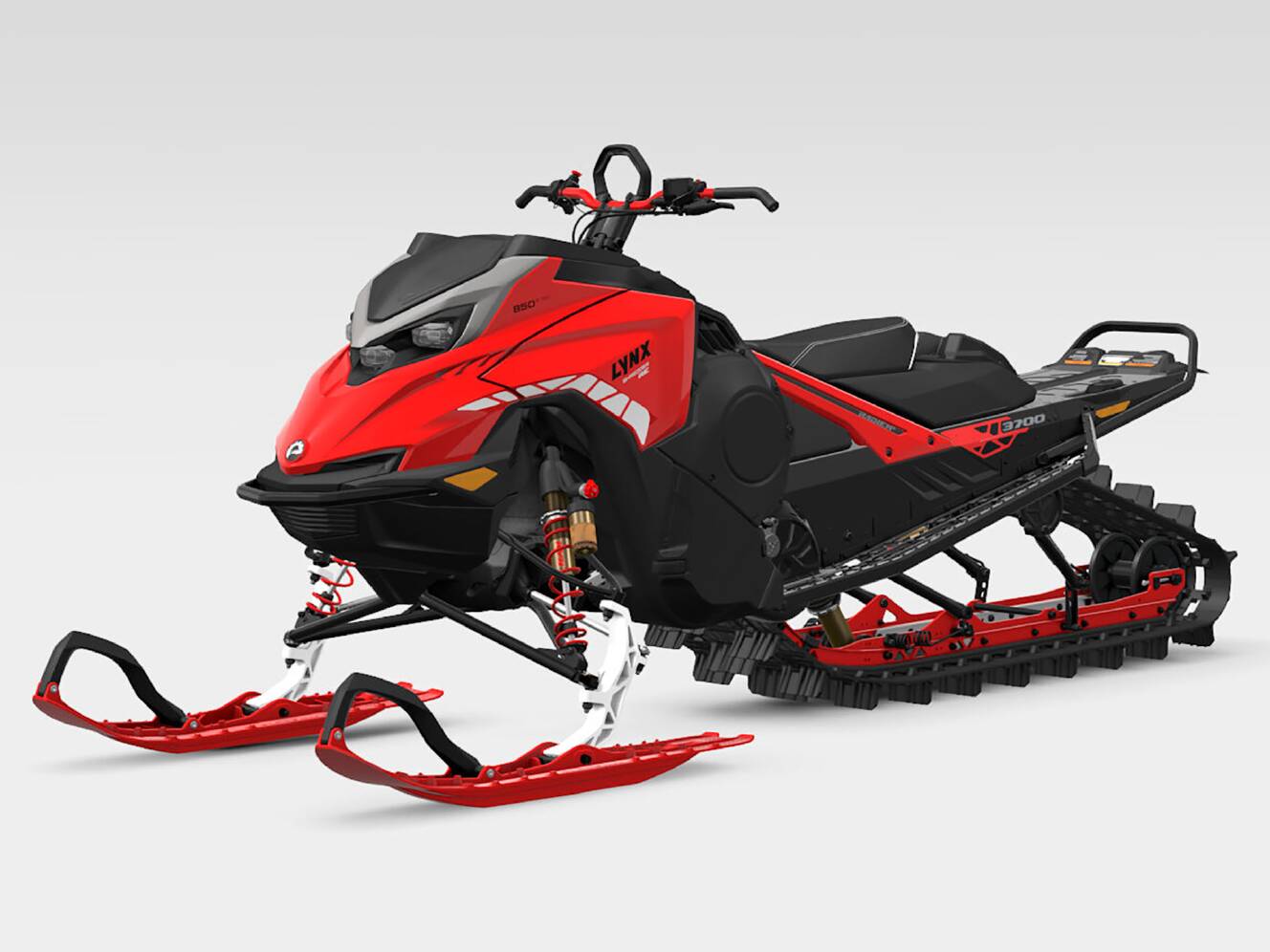 A photo of this 2026 Lynx Shredder RE 3700 850 E-TEC PowderMax SHOT