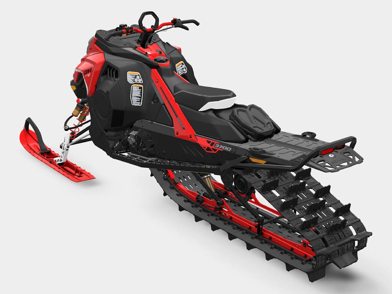 A photo of this 2026 Lynx Shredder RE 3700 850 E-TEC PowderMax SHOT