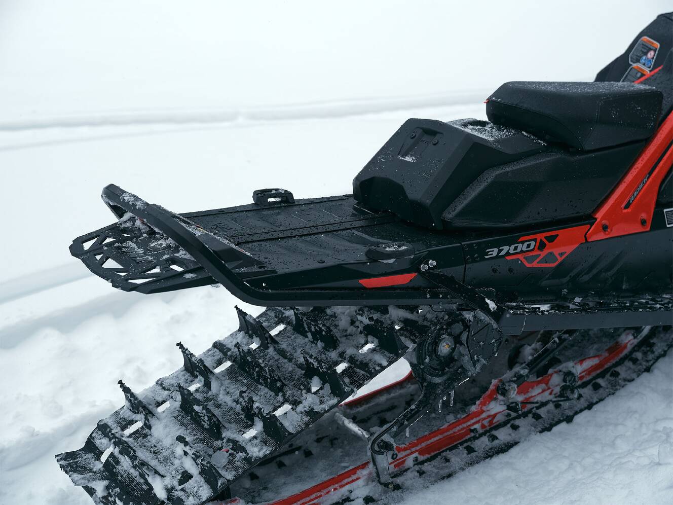 A photo of this 2026 Lynx Shredder RE 3700 850 E-TEC PowderMax SHOT