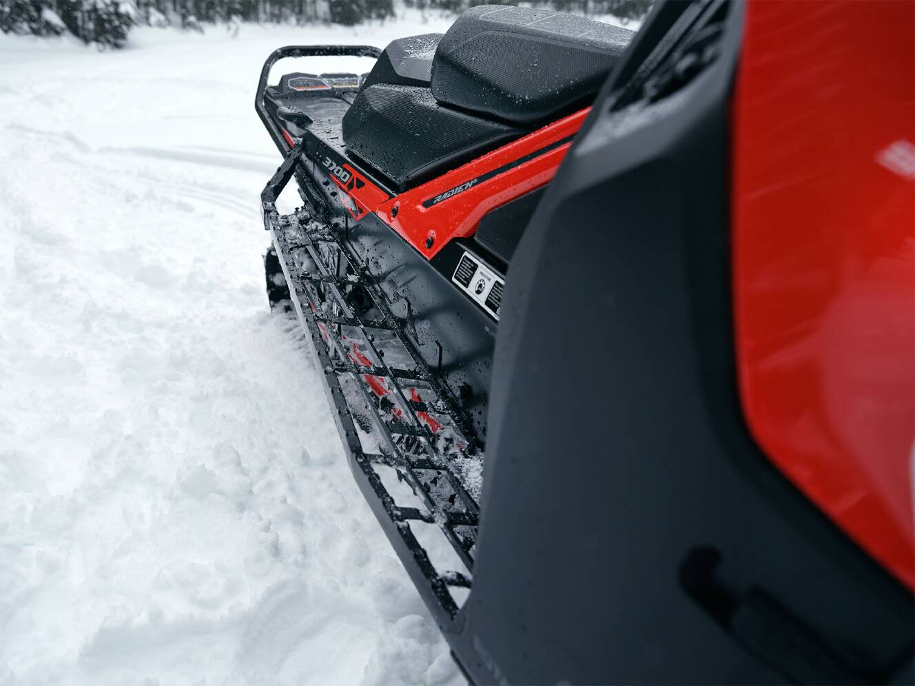 A photo of this 2026 Lynx Shredder RE 3700 850 E-TEC PowderMax SHOT