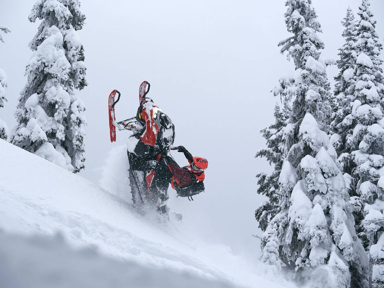 A photo of this 2026 Lynx Shredder RE 3700 850 E-TEC PowderMax SHOT