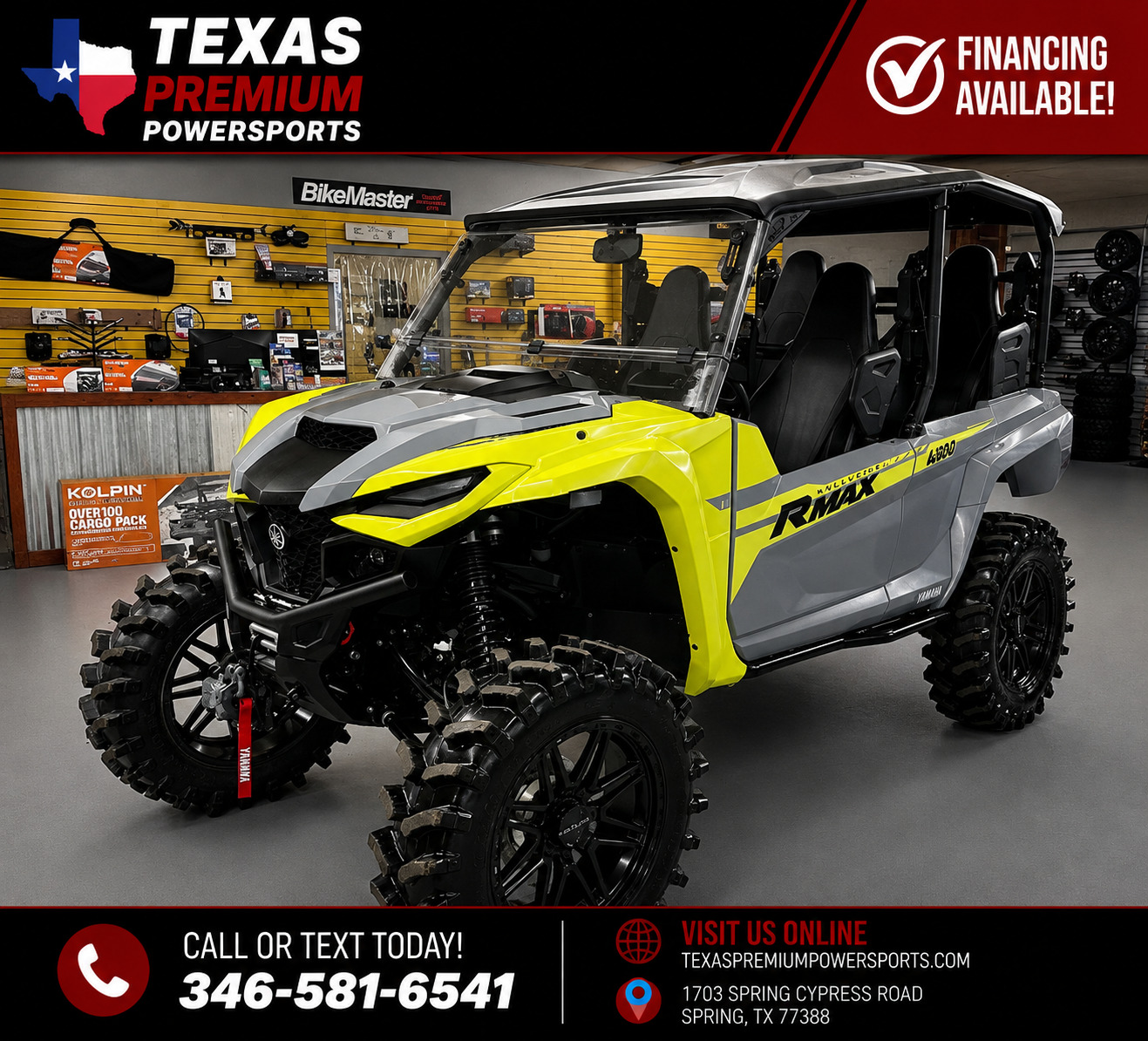 2022 Yamaha WOLVERINE 1000 R-MAX 4 4X4 EFI BASE in spring TX