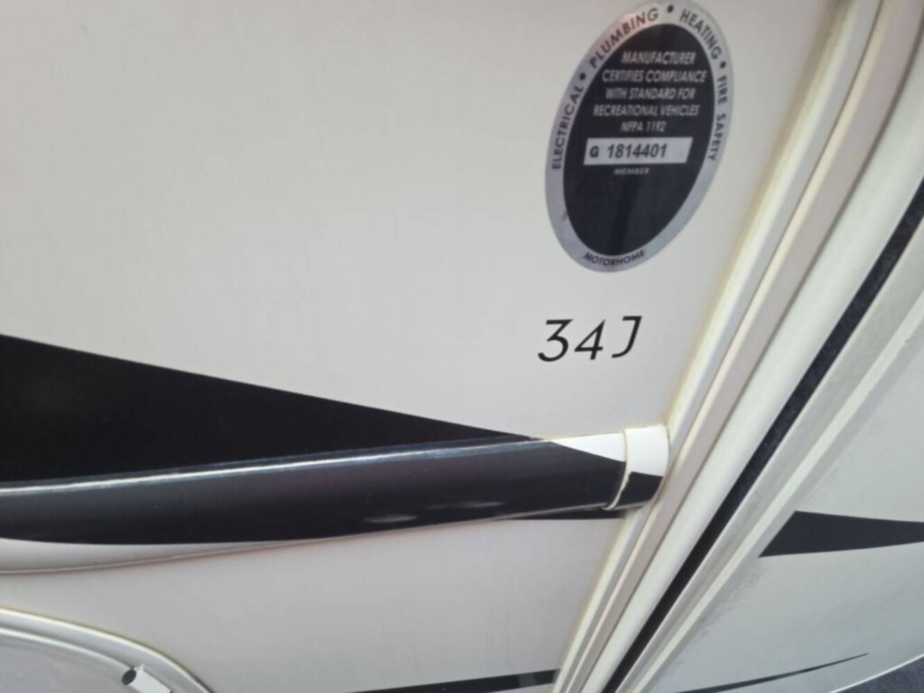 A photo of this 2019 Thor Motor Coach Hurricane 34J