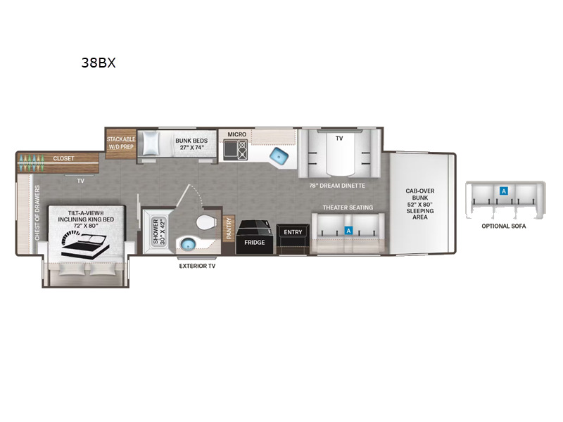 2022 Thor Motor Coach PASADENA 38BX RV