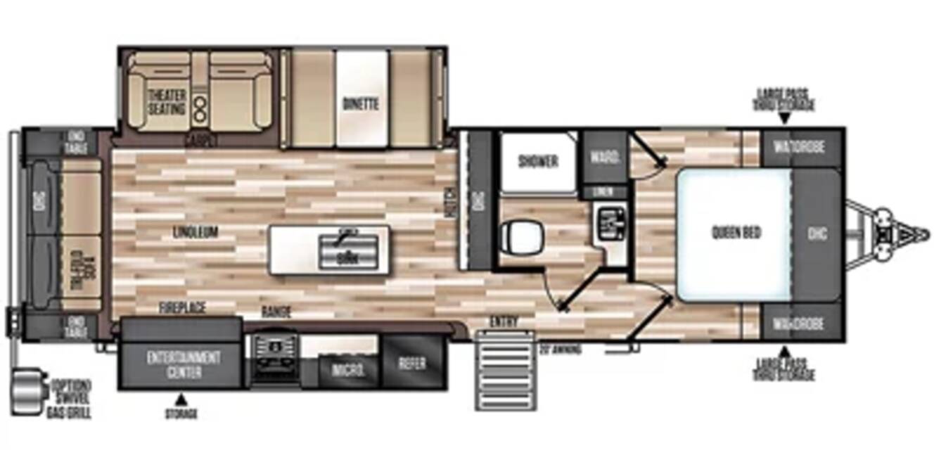 A photo of this 2019 Forest River Salem Hemisphere GLX 273RL