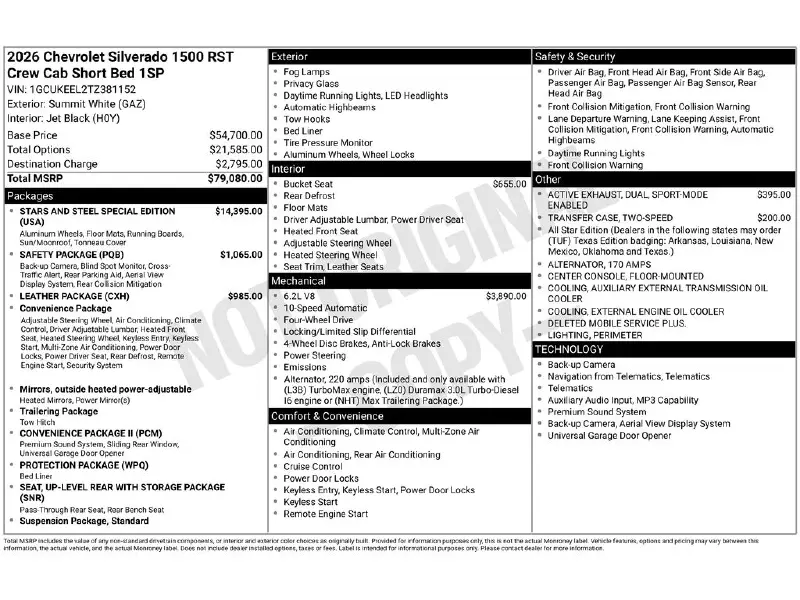 2026 CHEVROLET Silverado 1500