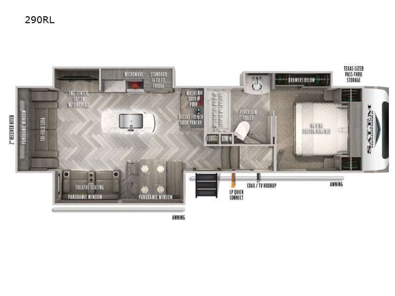 A photo of this 2021 Forest River Rv Salem Hemisphere 290RL