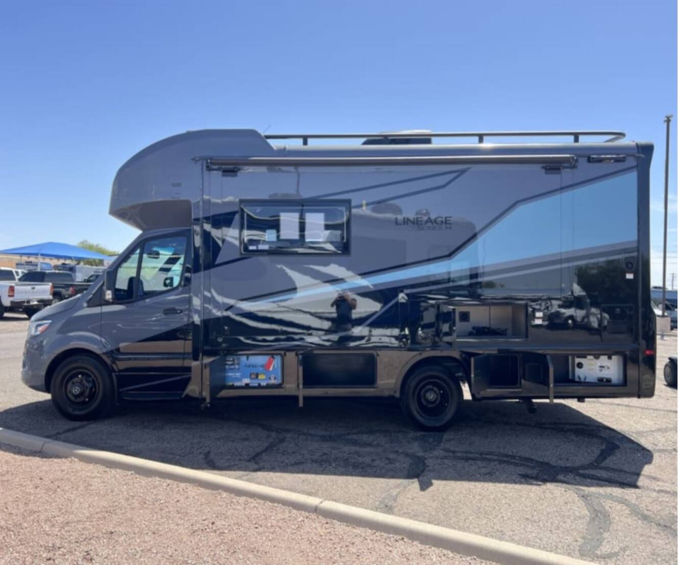 A photo of this 2026 Grand Design LINEAGE SERIES M 25FW-FBP