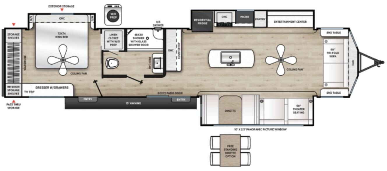 A photo of this 2027 Coachmen Catalina Destination 39MKTS
