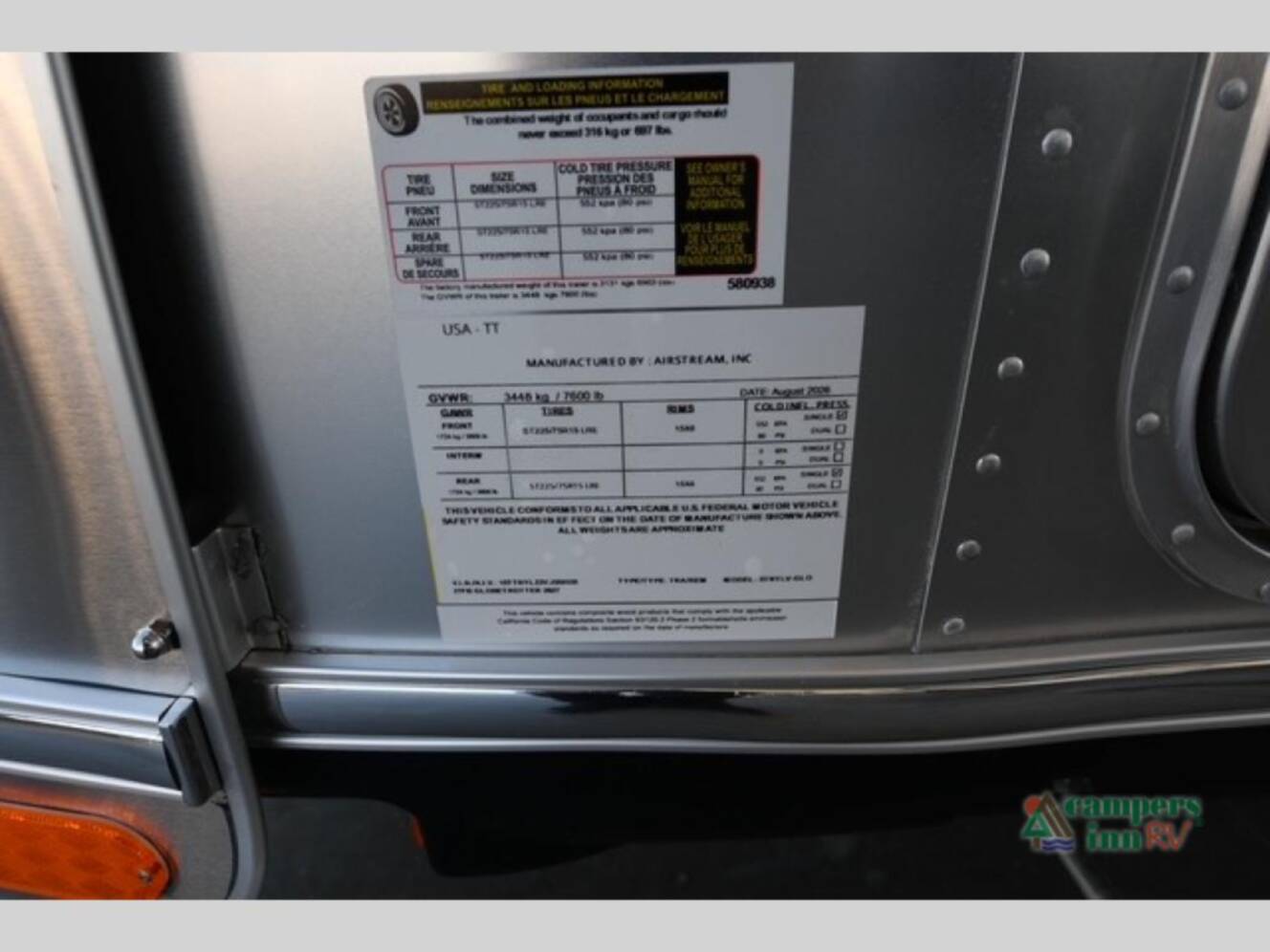 A photo of this 2027 Airstream Globetrotter 27FB