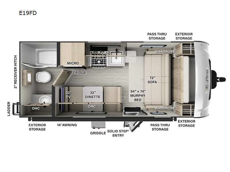 2024 Forest River Rv Flagstaff E-Pro E19FD in cleveland GA